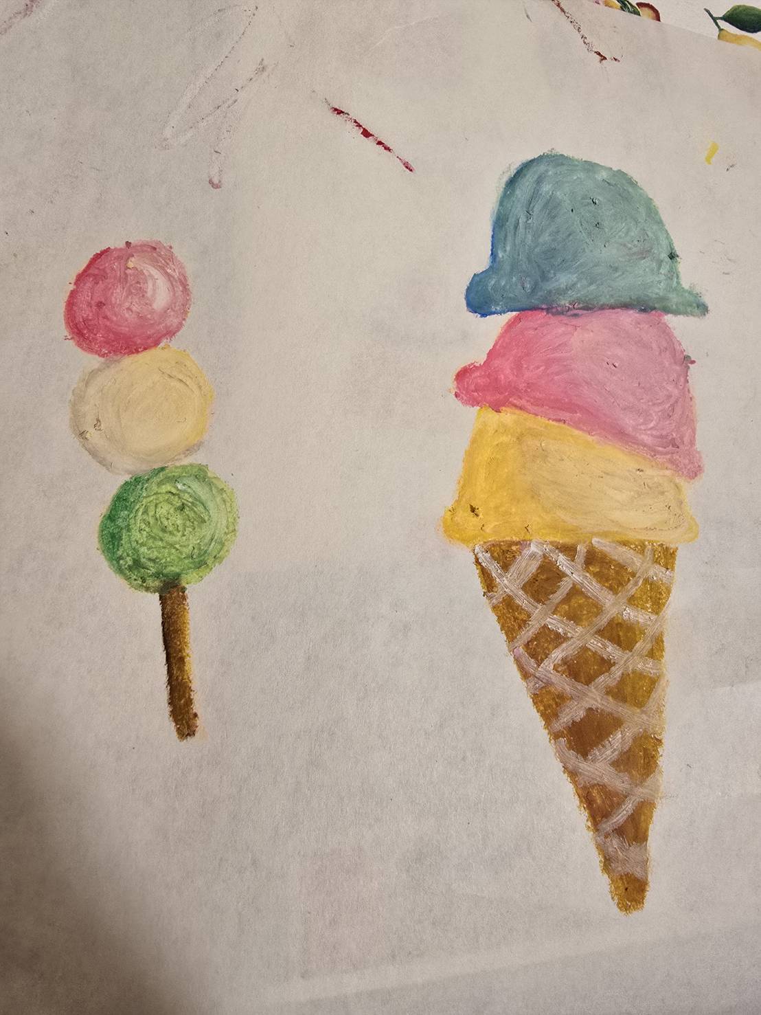 三食団子とアイス