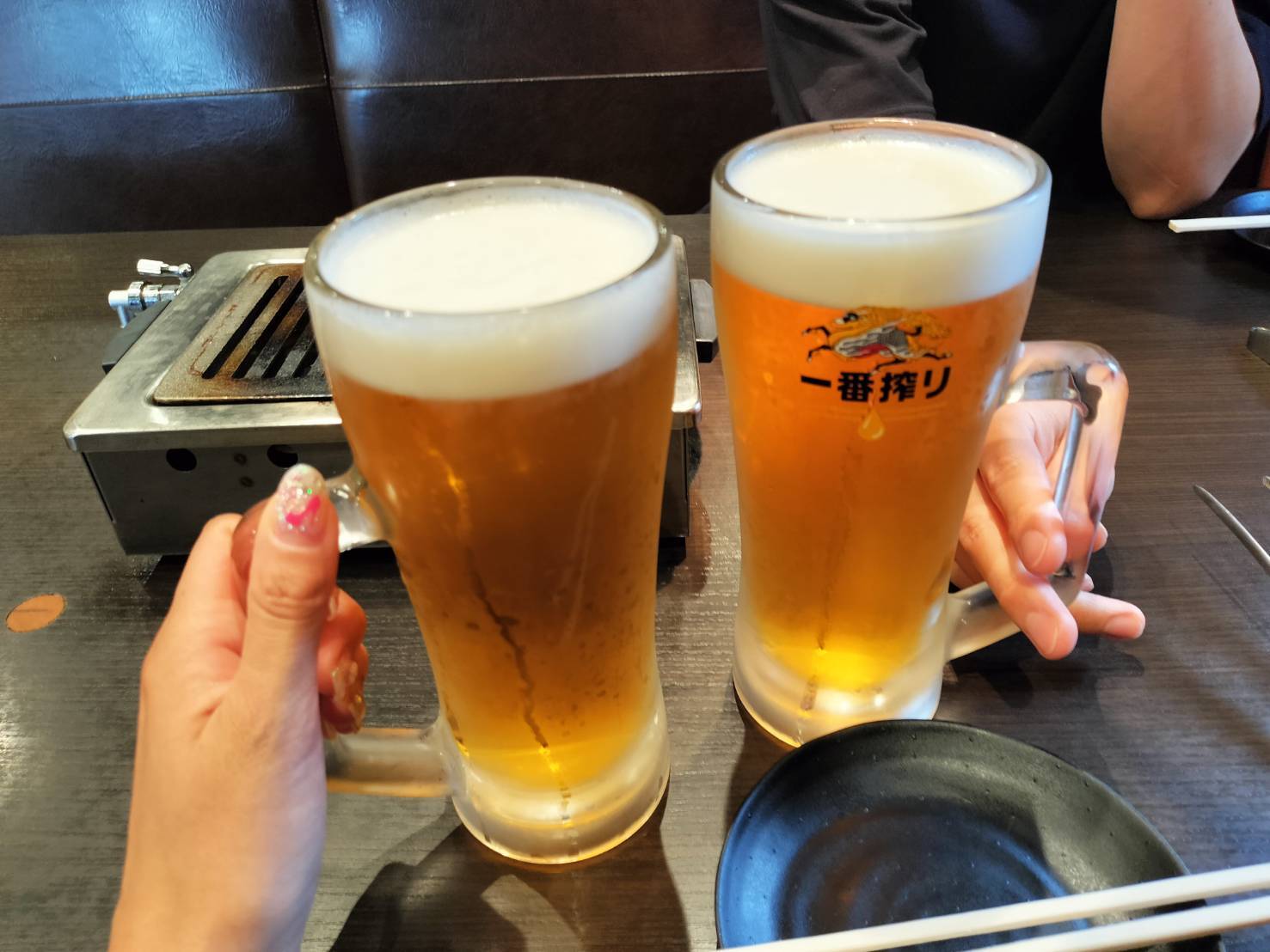 平日の昼から乾杯！この一口のために有給を取ったと言っても過言ではありません(笑)